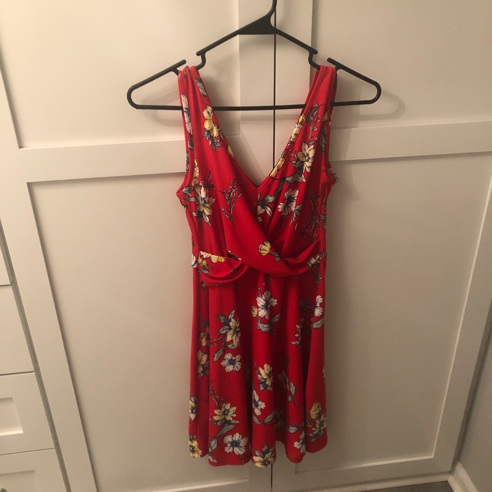 Beautiful Red Floral Candies Dress